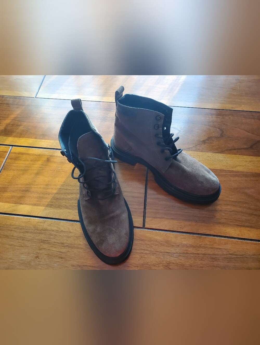 Men's Suede Lace-Up Boots